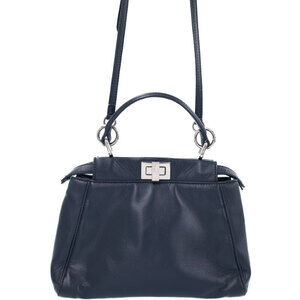 Fendi Peekaboo handbag ISeeU Leather 2way Shoulder Bag